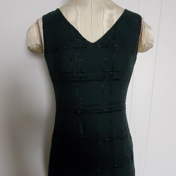 NWT AMY MATTO NEW YORK Metallic Emerald Wool dress - Picture 8 of 8